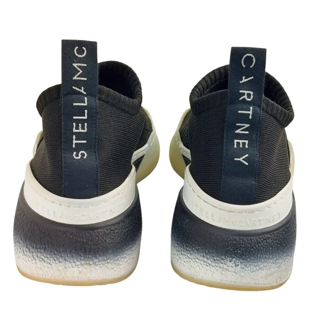 STELLA MCCARTNEY Loop Sock Sneakers Black & White Size 37 / US 7 - Picture 3 of 9